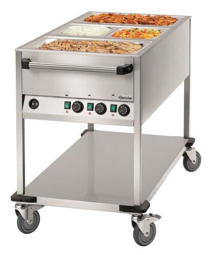 Carro baño María tres zonas Bartscher 3 x GN1/1 200262