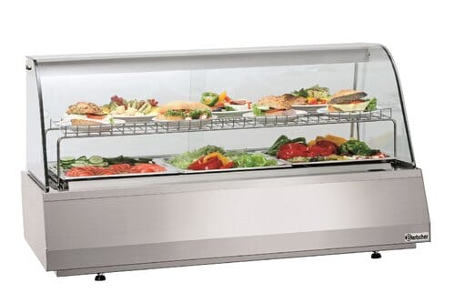Vitrina refrigerada Bartscher 165L cristal curvado 405057
