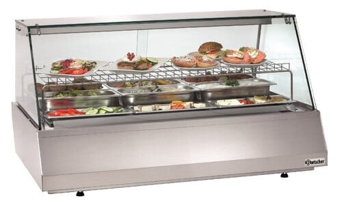 Vitrina refrigerada Bartscher 165L cristal plano 406056