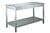 Mesa de trabajo acero inox. BASICLINE 2000 x 600mm 64767 Bergman