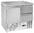 Mesa refrigerada mini 2 cajones 1 puerta BASICLINE 64809 Bergman