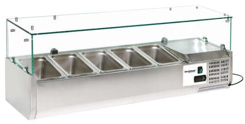 Expositor de ingredientes refrigerado 5x GN1/4 64815 Bergman