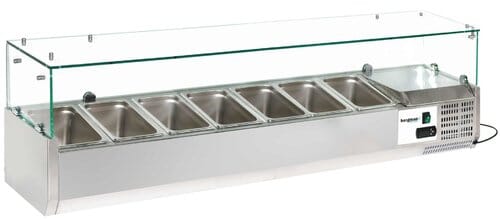 Expositor de ingredientes refrigerado 7x GN1/4 64816 Bergman