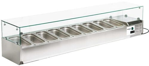 Expositor de ingredientes refrigerado 10x GN1/4 64818 Bergman