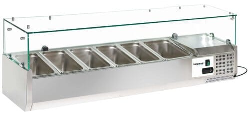 Expositor de ingredientes refrigerado 6 cubetas 64819 Bergman