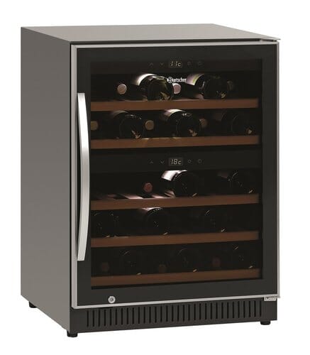 Vinoteca Bartscher 40 botellas 2Z negra 700133