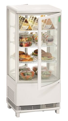 Vitrina refrigerada puerta curva Bartscher 86L 700678G
