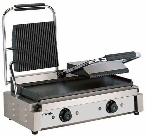 Parrilla contacto lisa/ranurada Bartscher 3600 2GR A150673