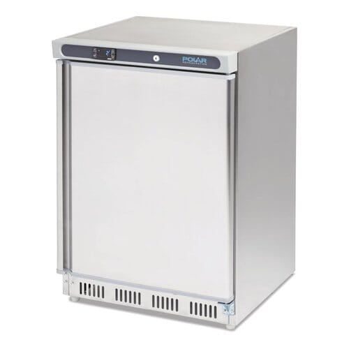 Congelador bajo mostrador acero inox. Polar 140L CD081