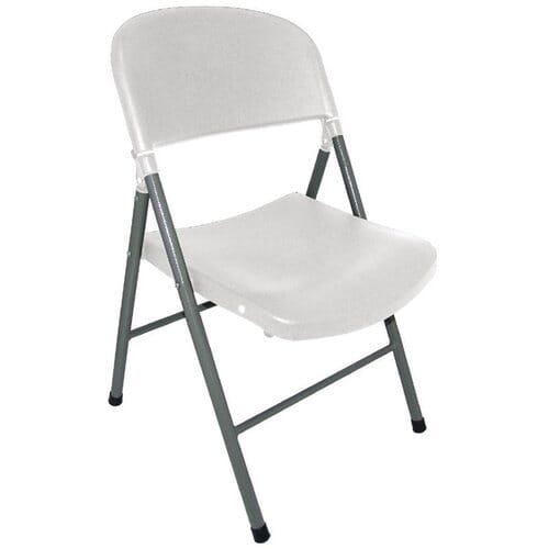 Silla multiuso plegable Bolero blanca (2 uds.) CE692