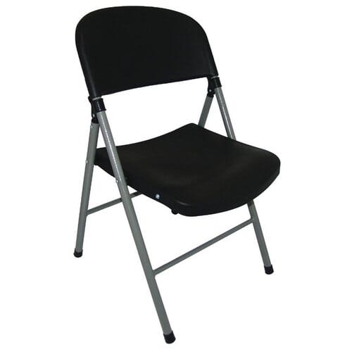 Silla multiuso plegable Bolero negra (2 uds.) CE693