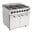 Cocina a gas profesional 6 fuegos con horno Buffalo CT253