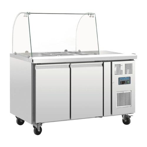 Mesa de preparación refrigerada con pantalla Polar CT393