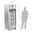Frigorífico Polar GN acero inox. puerta vidrio 600L CW197