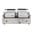 Plancha sandwichera doble mitad plana temp. Buffalo FC386