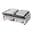 Plancha sandwichera doble mitad plana temp. Buffalo FC386