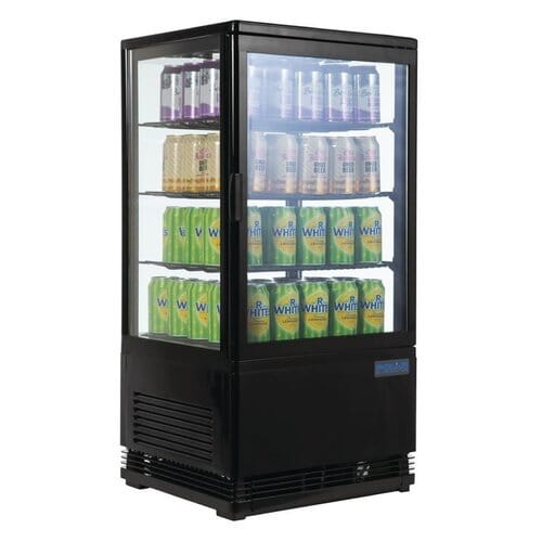 Vitrina refrigerada Polar 68L negra G211