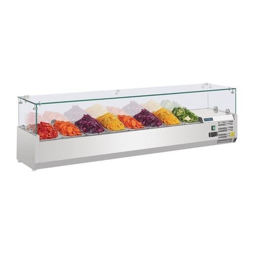 Expositor de ingredientes refrigerado Polar 8x GN1/4 G610