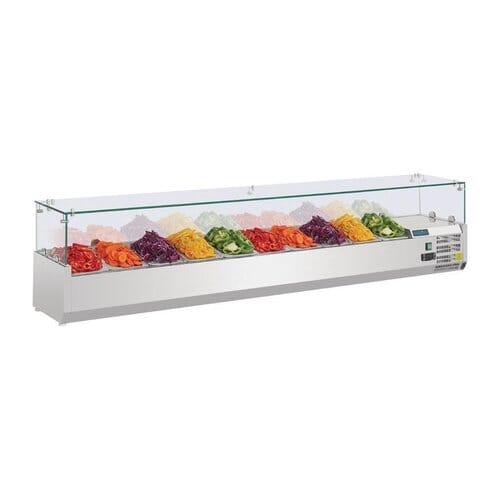 Expositor de ingredientes refrigerado Polar 10xGN1/4 G611