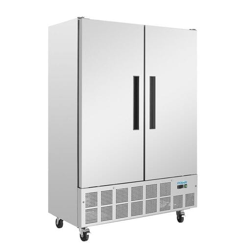 Frigorífico Slimline acero inox 2 puertas 960L Polar GD879