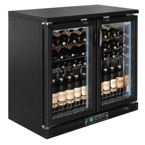 Vinoteca con 2 puertas pivotantes Polar 56 botellas GH131
