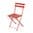 Silla de acero plegable Bolero roja (2 uds.) GH555