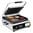 Plancha sandwichera estriada y plana jumbo Buffalo GJ452