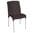 Silla apilable de polietileno negro Bolero (4 uds.) GJ976