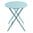 Mesa redonda de acero plegable Bolero azul GK983