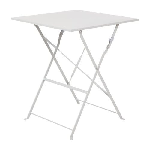 Mesa cuadrada de acero plegable Bolero gris GK988
