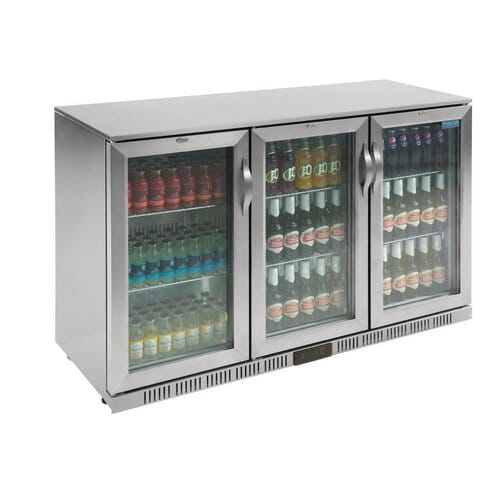 Botellero acero inox. 3 puertas Polar 330Ltr GL009