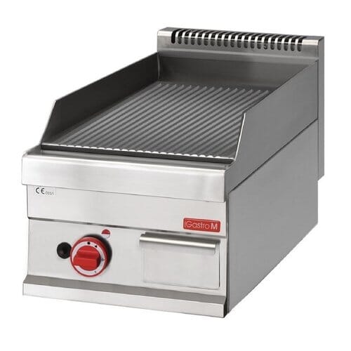 Plancha gas profesional Gastro M 400 x 650 estriada GN057