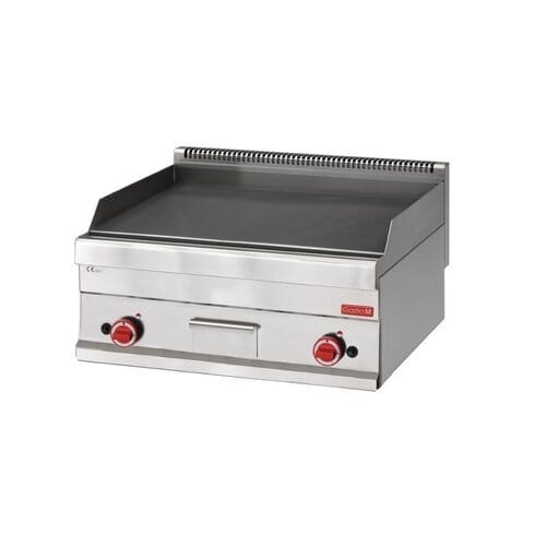 Plancha a gas profesional Gastro M 700 x 650mm lisa GN059