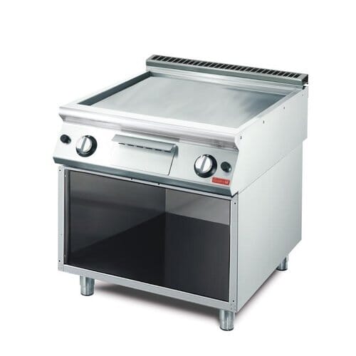 Plancha a gas profesional Gastro M 800 x 700mm lisa GN096