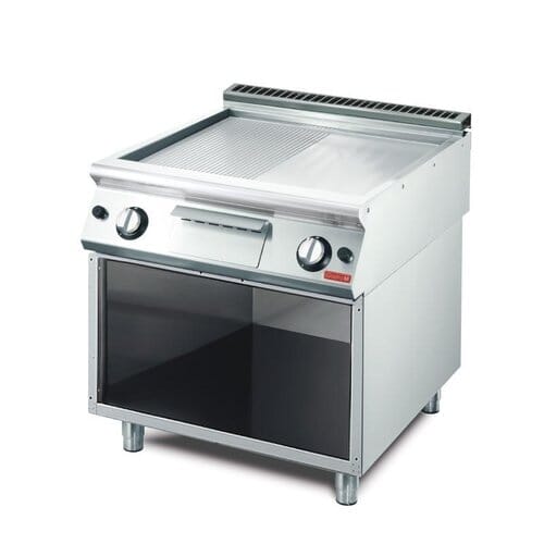 Plancha gas profesional cromo Gastro M 800x700 li/es GN099