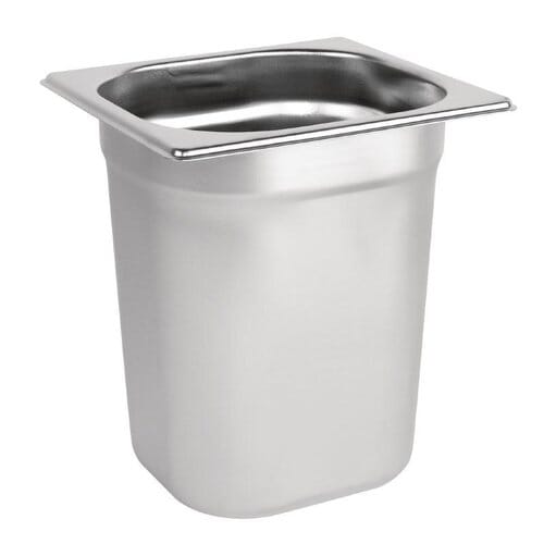 Cubeta acero inoxidable Vogue GN 1/6 200mm K995