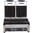 Plancha sandwichera doble estriada y plana Buffalo L554