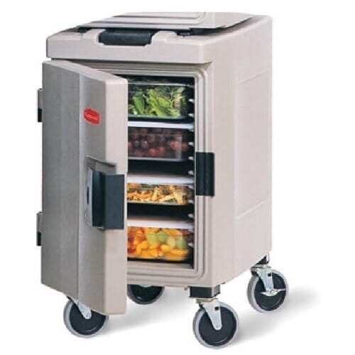 Contenedor Catermax platino con ruedas Rubbermaid 89L L633