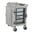 Contenedor Catermax platino con ruedas Rubbermaid 89L L633