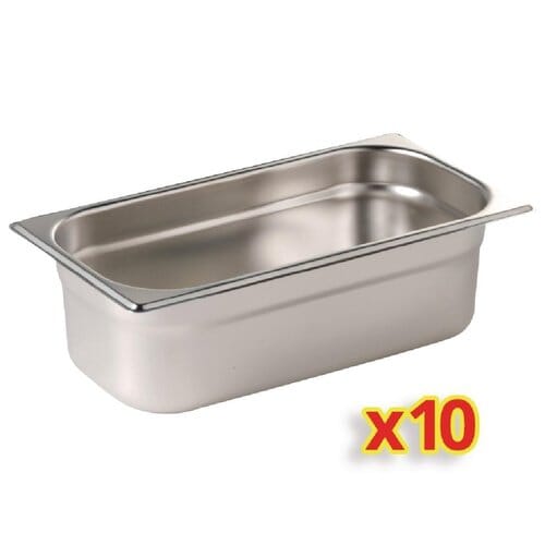 Kit de 10 cubetas GN 1/4 100mm Vogue S410