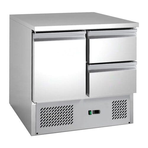 Mesa refrigerada mini 2 cajones 1 puerta GN1/1 ECO SH901-2D Gastro Hero