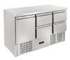 Mesa refrigerada mini 4 cajones 1 puerta GN1/1 ECO SH903-4D Gastro Hero