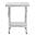 Mesa de trabajo de acero inoxidable Vogue 600 x 600mm T389