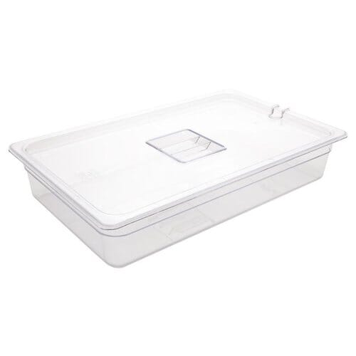 Cubeta policarbonato Vogue GN 1/1 transparente 100mm U225