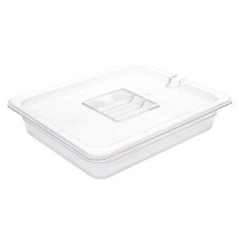 Cubeta policarbonato Vogue GN 1/2 transparente 65mm U228