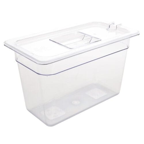 Cubeta policarbonato Vogue GN 1/3 transparente 200mm U235