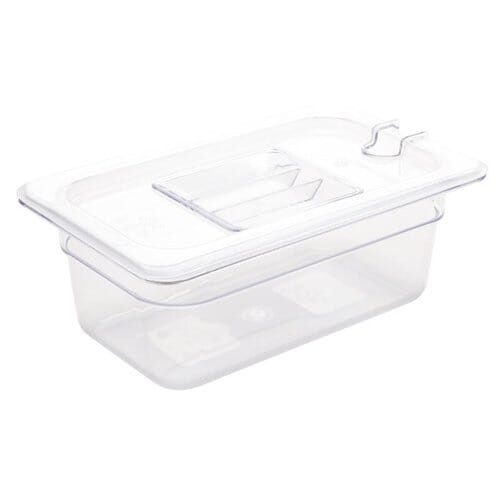 Cubeta policarbonato Vogue GN 1/4 transparente 100mm U237