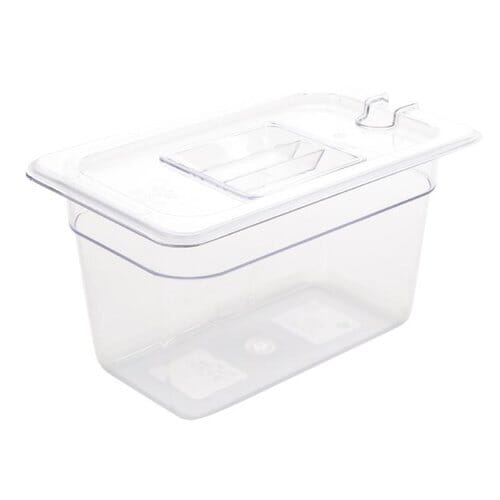 Cubeta policarbonato Vogue GN 1/4 transparente 150mm U238