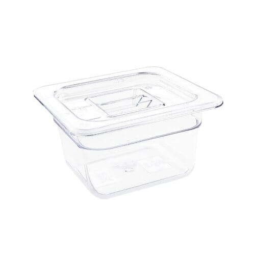 Cubeta policarbonato Vogue GN 1/6 transparente 100mm U240