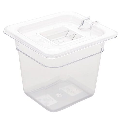 Cubeta policarbonato Vogue GN 1/6 transparente 150mm U241